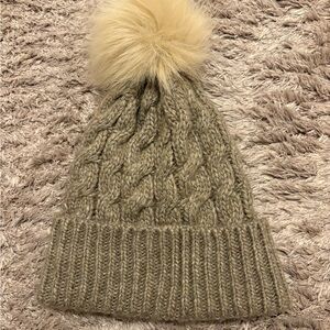 Abercrombie & Fitch Taupe Knit Beanie